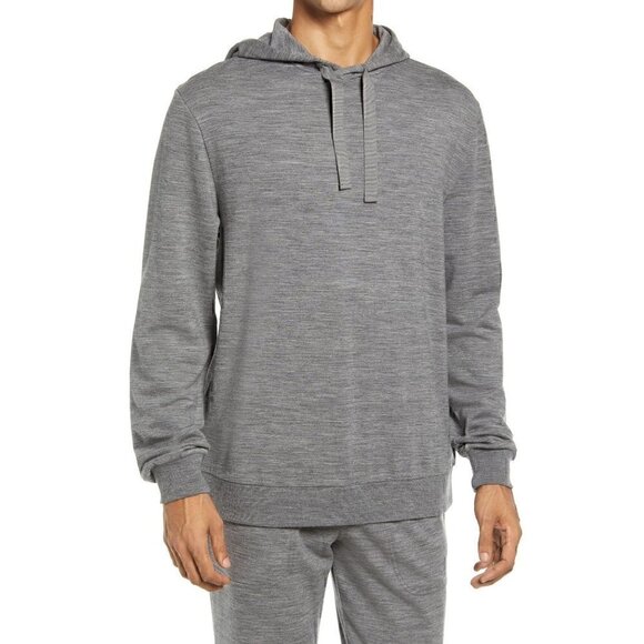 Icebreaker Mens Shifter Wool Blend Hoodie Sweater Small Gritstone Heather Gray - Picture 12 of 12